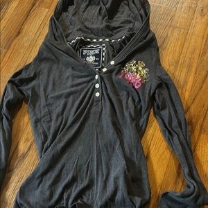 Vintage PINK Victoria's Secret Gray Hoodie